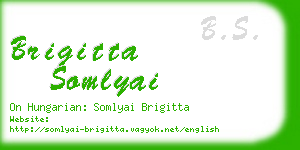 brigitta somlyai business card